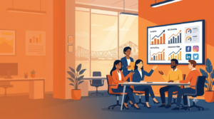 KDMC team reviewing client growth results — best digital marketing agency Kolkata